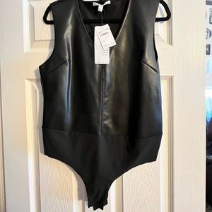 Seven 7 faux leather one piece original tags  XL